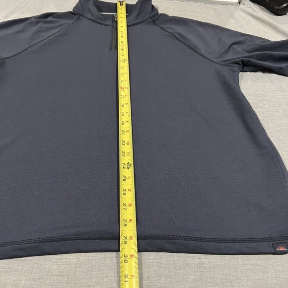 Faherty Legend Quarter Zip Sweater Mens XL Blue Long Sleeve Pullover - Picture 3 of 13